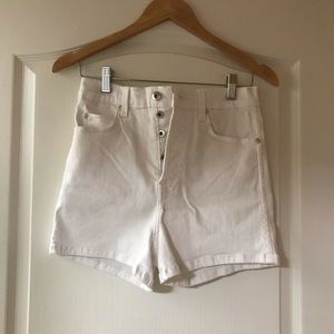 Eve denim white shorts 27